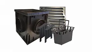 Дождеприемник в сборе Standartpark PolyMax Basic ДП–30.30-ПП с ПС, КОДП РВ вершина оц.ст 083701.1-Ч 2
